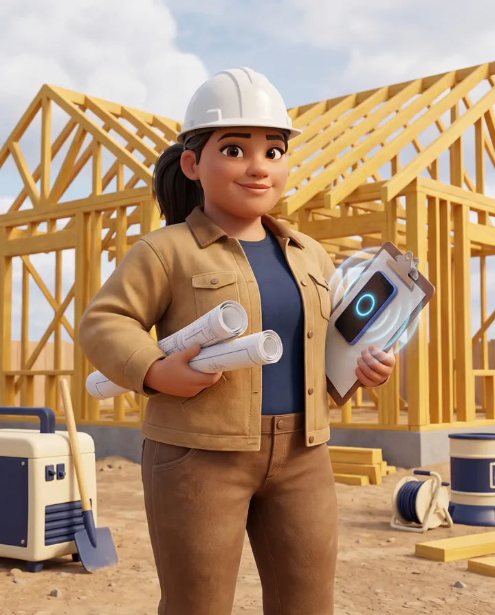 Animated Contractors character