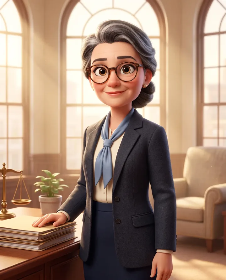 Animated Law Firms character