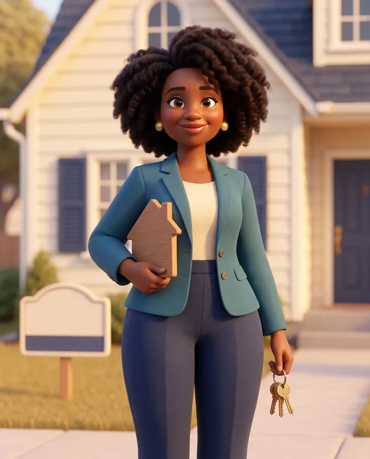 Animated Real Estate character