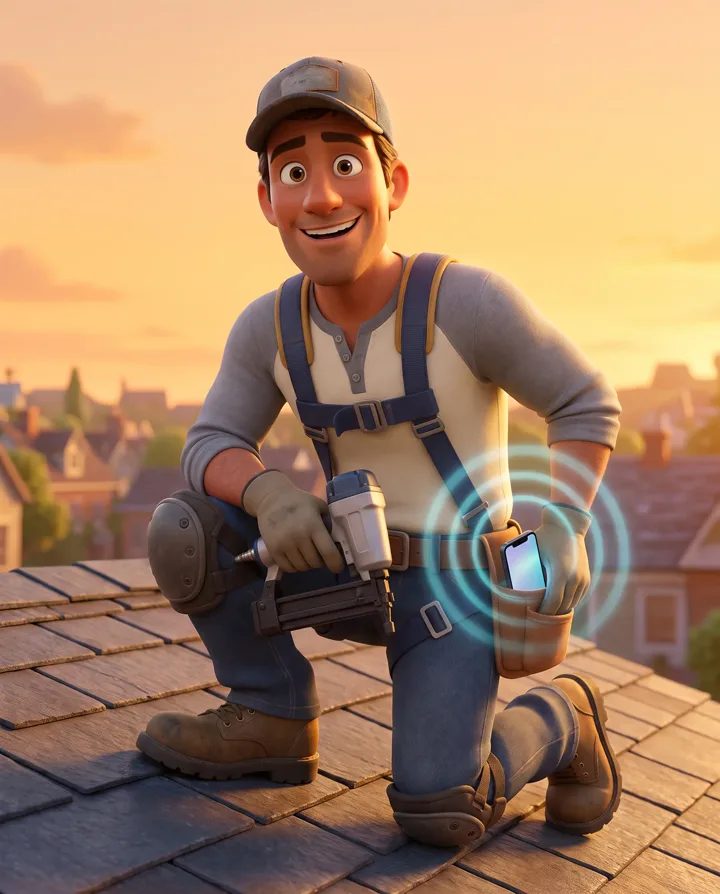 Animated Roofing character